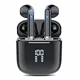 Cuffie Bluetooth 5.3, Auricolari Bluetooth con 4 Mic, Cuffie Wireless In Ear HiFi Stereo, Ricarica Rápida USB-C, Cuffie Senza Fili IPX7 Impermeabile Cuffiette Bluetooth Controllo Touch, Display LED