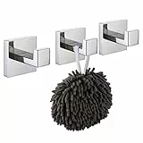 KOKOSIRI Ganci appendiabiti e portasciugamani Ferramenta Bagno Ganci accappatoio e asciugamani 3 pezzi Cromo lucido Acciaio inossidabile B1010CH-P3