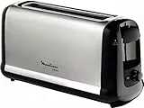 Moulinex LS260800 Subito 1 Tostapane, 1000 W, Acciaio Inossidabile, Grigio