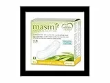 Masmi Natural Cotton, Assorbenti Cotone bio, Assorbenti Giorno con Ali ipoallergenici ultrasottili, Assorbenti lungo Ultra Day, Clinically tested, Pacco da 10 pezzi
