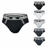 Umbro Pack 6 Paia Slip/Boxer Assortito Cotone Elasticizzato Art.713/714 (6 Paia Slip Art.713-7 / XXL)