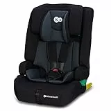 Kinderkraft SAFETY FIX 2 I-SIZE 76-150 cm Seggiolino Auto 9-36 kg isofix, Alzatina auto bimbi, Poggiatesta regolazione, Cinture di sicurezza, Facile da pulire, Nero