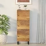 MATTUI Set di mobili in legno massello di mango e ferro con 3 ante, 40 x 33 x 110 cm