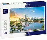 Lais Puzzle Lo Skyline della Città di Brisbane e Il Fiume Brisbane al Tramonto 1000 Pezzi