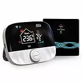 SALCAR RF Termostato WIFI Display VA a Colori da Tavolo per Caldaia da Parete T9W Valvole Termostatiche con Ricevitore, Testa Termostatica Tuya Compatibile con Amazon Alexa & Google Assistant