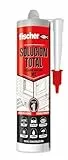 fischer 570946 - Soluzione Total Grigio, Sigillante Adesivo MS, incolla, sigillare e riparare, in interni ed esterni, impermeabile | Polimero MS | 290 ml