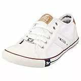 Mustang Sneakers 4058-305, Scarpe da Ginnastica Basse Donna, White White 1, 42 EU