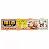 Rio Mare Tonno all'Olio di Oliva con Limone e Pepe Nero, 3 + 1 Lattine da 80g
