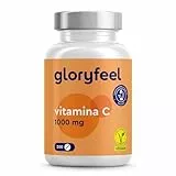 Vitamina C gloryfeel, Vitamina C 1000mg ad Alto Dosaggio, 200 Compresse Vegan (6 mesi), Vitamina C Pura Compresse, Integratore Difese Immunitarie, Vitamin C Concentrata Acido Ascorbico