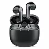 IKT Cuffie Bluetooth, Auricolari Bluetooth 5.3 con Stereo HiFi Immersivo, Cuffie Wireless Mini Incorporato 4 HD Mic, Cuffiette Bluetooth IP7 Impermeabili, Cuffie Senza Fili con LED 30 Ore