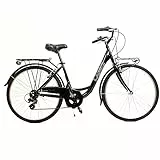 LABICI BIKECONCEPT Venere 6 velocità, Bicicletta da Città Unisex Adulto, Nero, 26'