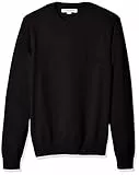 Amazon Essentials Maglione a Girocollo (Disponibile in Taglie Extra Forti) Uomo, Nero, L