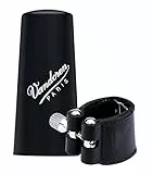 Vandoren LC21P Legatura in Pelle e Copribocchino in Plastica per Clarinetto Sib