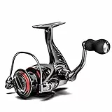 Ashconfish Mulinello da pesca, rapporto di trasmissione 5.0: 1, 7+ 1 BB in acciaio Vieni con linea intrecciata da 100 M, forza di frenata massima di 17.6 libbre, perfetto per la pesca in acqua dolce.
