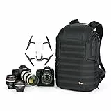 Lowepro ProTactic 450 AW II Zaino Modulare con Tessuto Riciclato, Copertura Antipioggia, Vano per Laptop fino a 15 Pollici, Zaino per Fotocamere Professionali e Droni, Nero