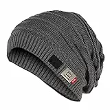 SBS Berretto Invernale Beanie Antivento, Cappello Invernale Unisex per Musica e Chiamate con Auricolari Wireless, Tasti Multifunzione e Microfono Integrato, Grigio