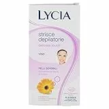 Lycia Viso Professional Strisce Depilatorie, Confezione da 20, per pelle Sensibile