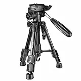 Neewer Mini treppiede da scrivania in alluminio, portatile e leggero, con sfera panoramica per DSLR, smartphone, video e video, ricarica ammissibile (nero)