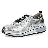 CAPRICE 9-9-23709-20, Scarpe da Ginnastica Donna, Argento Metallizzato, 39 EU