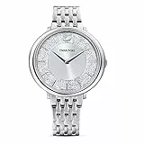 Swarovski Crystalline Chic Orologio, con Cristalli Swarovski e Bracciale in Metallo in Acciaio Inossidabile, Meccanismo al Quarzo, Tono Argentato