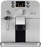 Gaggia RI9305/01 Brera - Macchina da Caffè Automatica per Espresso e Cappuccino, Caffè in Grani o Macinato, 1400W,100% Made in Italy, Argento (Browny Silver)