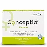 Conceptio Donna Integratore | Desiderio di Maternità | Favorisce la Fertilità Femminile | Vitamine B9 (Acido Folico), B, C, A, Dha, Oligoelementi | 60 Capsule Vegetali | Laboratoire des Granions