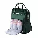 Sunveno Zaino fasciatoio in Flanella, Tessuto a Coste Verde, 1 Stück (1er Pack) Unisex-Adulto