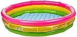 Intex 57422 - Piscina 3 Anelli, 147 x 33 cm, Verde/Giallo/Fucsia