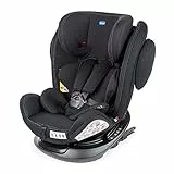 Chicco Unico Plus Seggiolino Auto 0-36 Kg Isofix Girevole A 360° E Reclinabile, Gruppo 0+/1/2/3 Da 0 A 12 Anni, Nero, 58 X 53 X 63 Cm