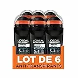 Men Expert L 'Oréal Carbon Protect Ice Fresh Deodorante Bille uomo Anti-traces 50 ml – Confezione da 6
