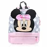FGen Zainetto Minnie Disney, per Bambini, 3D Ragazzo per Scuola (rosa)