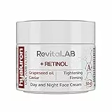 RevitaLAB Hyaluron Anti-Aging Day and Night Cream, Enriched with Retinol, Caviar and Red Grape for Ages 50 - 65, 50 ml