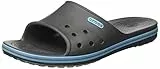 Crocs Crocband II Slide Infradito e Ciabatte da Spiaggia, Unisex Adulto, Grigio (Graphite/Electric Blue), 39/40