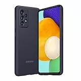 Samsung Silicone Cover Custodia morbida per Galaxy A52 | A52 5G | A52s 5G, Nero