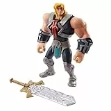 Masters of the Universe- He-Man and The Masters of the Universe, Personaggio He-Man Snodato da Collezione con Accessorio, Giocattolo per Bambini 4+ Anni, HBL66