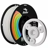 Creality Ender PLA+ Filamento per stampanti 3D, filamento di stampa 3D da 1,75 mm, bobina da 1 kg, precisione di misurazione +/- 0,02 mm, adatto per la maggior parte delle stampanti 3D FDM, bianco
