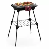 Tefal BG90F5 Barbecue Da tavolo Elettrico 2300W Nero, Acciaio inossidabile barbecue e bistecchiera