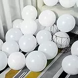 Yiran Palloncini bianchi – Confezione da 30 palloncini in lattice da 15 cm (15 cm) per decorazioni per feste di compleanno a sorpresa, matrimoni, baby shower, San Valentino, anniversari e celebrazioni