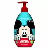 Naturaverde | Kids - Disney Mickey Mouse - Doccia Shampoo per Bambini Topolino, Sapone da Doccia per Corpo e Capelli, Prodotti per Igiene Bambini, con Estratti di Calendula e Camomilla BIO, 500ml