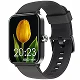 ZOSKVEE 1,69' Smartwatch Uomo Donna, Orologio smartwatch con Notifica Messaggio e Chiamata, Cardiofrequenzimetro SpO2 Contapassi Sonno, Orologio Fitness per Android iOS