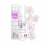 Crema Idratante Viso Donna all'Acido Ialuronico [Ultra-Concentrato] H-SENSITIVE 100ml - Crema Viso Pelle Secca - Ideale come Base Trucco Viso AMADERM