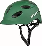 Exclusky Casco Bici Uomo Donna Casco da Bicicletta MTB Casco Monopattino Elettrico Adulti con Luce di LED Visiera Caschi Bici da Corsa per Urbano 54-62CM (M/L)
