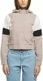 Urban Classics Ladies Short 3-Tone Crinkle Jacket, Giacca Donna, Duskrose/whitesand/black,