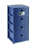 CASSETTIERA 4 ELEGANCE 40X40X80 BLU NAVY