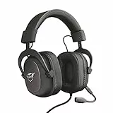 Trust GXT 414 Zamak Cuffie Gaming Over Ear per Playstation 4, Xbox One, PC, Laptop e Nintendo Switch, Potenti Unità Altoparlanti Attive da 53 mm, Nero