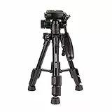 CAMBOFOTO Mini Treppiede da Tavolo in Alluminio Leggero e Portatile da 12,5'/62cm per Fotocamere Canon Nikon Sony DSLR SLR per Live streaming, Lavoro, Vlogging …
