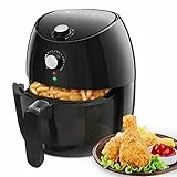Aigostar Hayden 30PYC - Friggitrice ad aria elettrica, 1500 W, 3,5 litri, cestino per friggere antiaderente, funzione di spegnimento automatico, senza olio, facile da pulire, BPA Free.