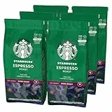 STARBUCKS Espresso Roast, Tostatura Scura, Caffè Macinato 200g (6 Sacchetti)