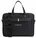 Tommy Hilfiger TH Essential Pique Borsa Computer, Uomo, Nero, One Size