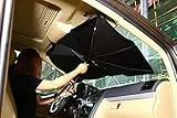 Parasole Auto Parabrezza Interno, Ombrello Parasole Auto SUV Camion, Disegno Brevettato (125X65cm Per Auto Piccolo)
